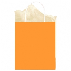 Orange Solid Medium Kraft Bags | Party Supplies
