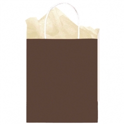 Chocolate Solid Medium Kraft Bags | Party Supplies