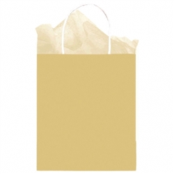 Gold Solid Medium Kraft Bags | Party Supplies
