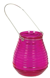 Pink Glass Candle Holder | Party Supplies
