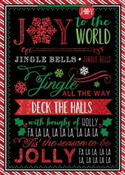 Whimsical Chalkboard Carols Jumbo Bags | Party Supplies