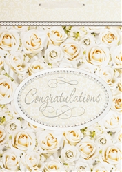 Congratulations In White Giant Specialty Bags | Party Supplies