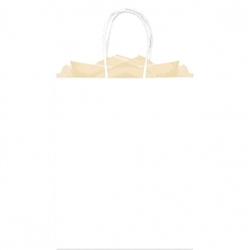 White Solid Large Kraft Bags | Party Supplies