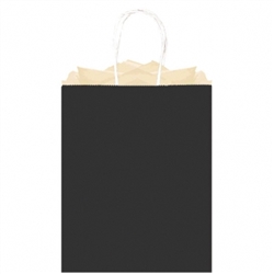 Black Solid Large Kraft Bags | Party Supplies