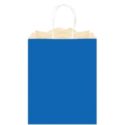 Royal Blue Solid Large Kraft Bags | Party Supplies