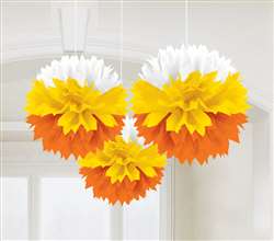 Candy Corn Fluffies Hanging Decorations