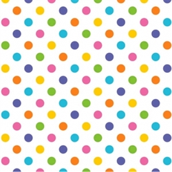 Multi Dot Printed Tissue - 8/piece | Party Supplies