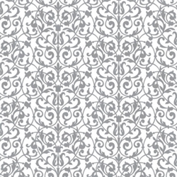 Silver Brocade Printed Tissue - 8/piece | Party Supplies