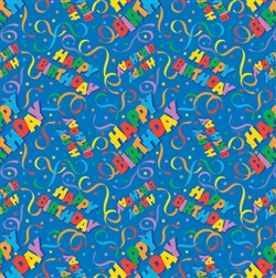 Birthday Streamers Gift Wrap | Party Supplies