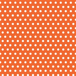 Orange Polka Dot Gift Wrap | Party Supplies
