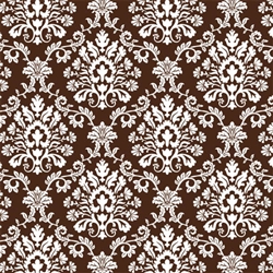 Chocolate Brown Brocade Gift Wrap | Party Supplies