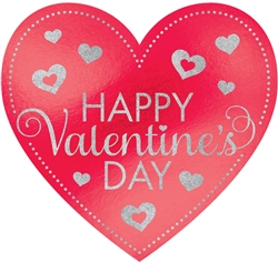Heart Glitter Foil Cutout | Valentines decorations