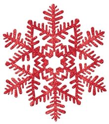 Red Small Snowflake Decoration | Party Supplies