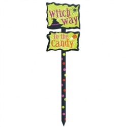 Witch Way Yard Sign | Halloween Supplies