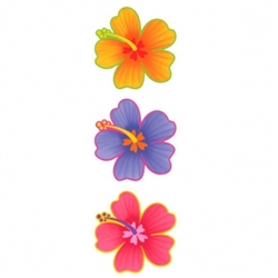 Hibiscus Flower Cutout | Luau Party Supplies
