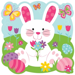Easter Bunny with Butterflies Cutout | Party Supplies