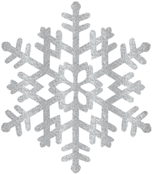 Silver Large Snowflake Decoration | Party Supplies