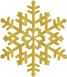 Gold Large Snowflake Decoration | Party Supplies
