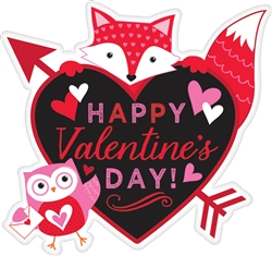 Valentine Woodland Friends Cutout | Party Supplies