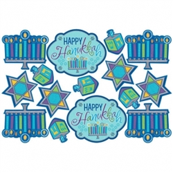 Happy Hanukkah Icon Mega Value Pack Cutouts | Party Supplies