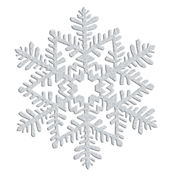 Silver Small Snowflake Decoration | Party Supplies