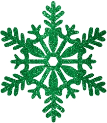 Green Medium Snowflake Decoration | Party Supplies