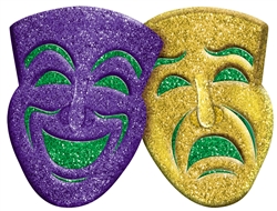Comedy/Tragedy 3-D Decoration | Mardi Gras Party Supplies