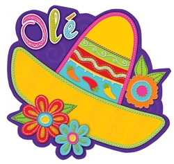 Sombrero w/Flowers Cutout | Party Supplies