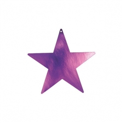Purple 3-1/2" Mini Packaged Foil Star | Party Supplies