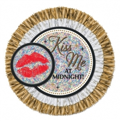 Kiss Me at Midnight Jumbo Button | Party Supplies