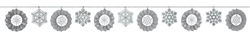 Winter Fan Banner Garland w/Glitter | Party Supplies