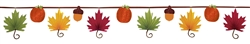 Leaf-Shaped Fan Banner Garland | Party Supplies