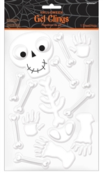 Small Skeleton Gel Clings | Party Supplies