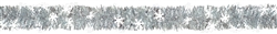 Snowflake Tinsel Boa Garland w/Prismatic Snowflake | Party Supplies