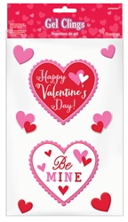 Valentine Small Gel Clings | Party Supplies