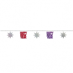 New Year's Sequin Ring Garland - Jewel Tones | Party Supplies