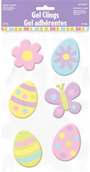 Easter Small Gel Clings | Party Supplies