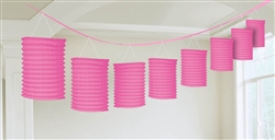 Pink Lantern Garland Hanging Decorations |party supplies