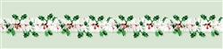 Holiday Tinsel Garland w/Foil Holly & Berries | Party Supplies