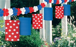 Patriotic American Summer Lantern Garland | Party Supplies