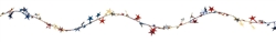 Patriotic Prismatic Stars Wire Garland | Party Supplies