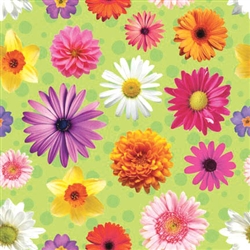 Vibrant Petals Gift Wrap | Party Supplies