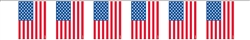 Patriotic Flag Garland | Party Supplies