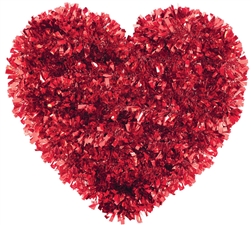 Heart Tinsel Decoration | Valentines decorations