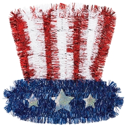 Uncle Sam Tinsel Hat | Patriotic Party Supplies