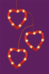 Heart Outline Light Set | Valentines supplies