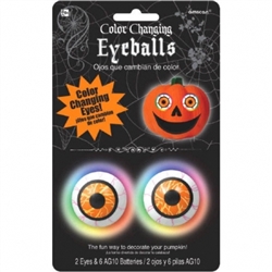 Color Changing Pumpkin Eyeballs Lights