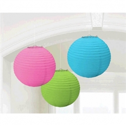 Multi Color Round Lanterns | Party Supplies