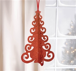 Red 3-D Tree Decoration | Party Supplies