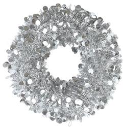 Silver Jumbo Wreath | Party Supplies